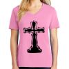 Women's Core Cotton V Neck Tee Thumbnail