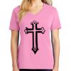 Women's Core Cotton V Neck Tee Thumbnail